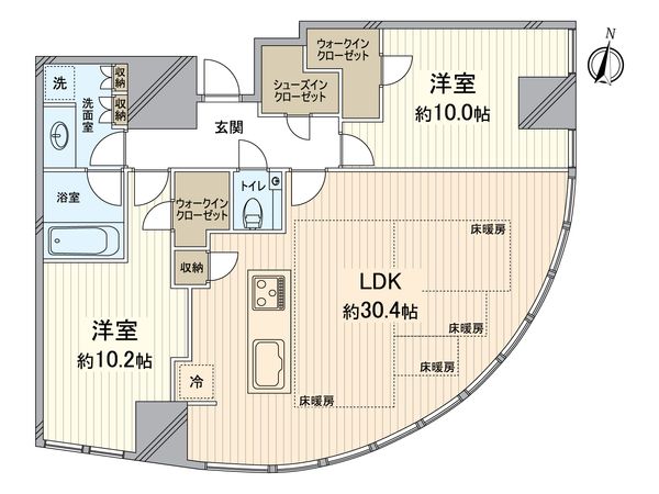Brillia Tower堂島 間取図(平面図) Brillia Tower堂島 間取図(平面図)