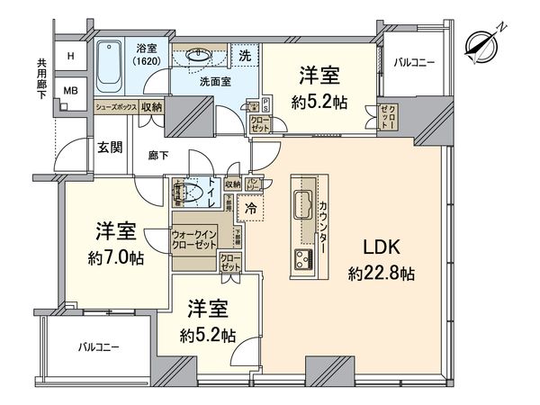 クレヴィアタワー中之島 間取図(平面図) クレヴィアタワー中之島 間取図(平面図)