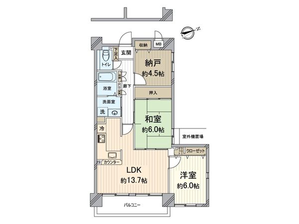 ベルク天神橋 間取図(平面図) ベルク天神橋 間取図(平面図)