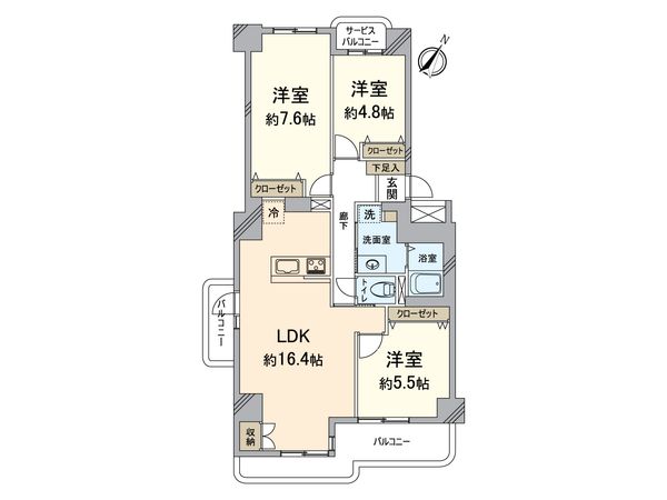 佃第2コーポ5号棟 間取図(平面図) 佃第2コーポ5号棟 間取図(平面図)