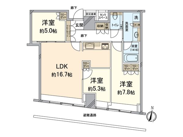 Brillia Tower堂島 間取図(平面図) Brillia Tower堂島 間取図(平面図)