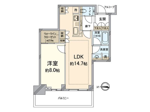 グランドメゾン新梅田タワーTHE CLUB RESIDENCE 間取図(平面図)