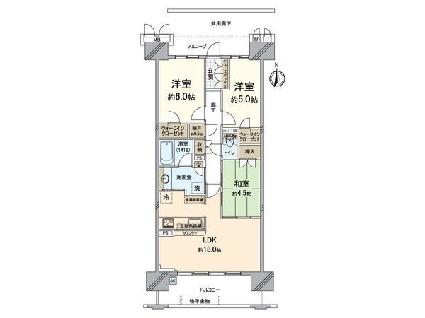 リバーガーデン福島木漏れ日の丘 CDEF棟 間取図(平面図) リバーガーデン福島木漏れ日の丘 CDEF棟 間取図(平面図)