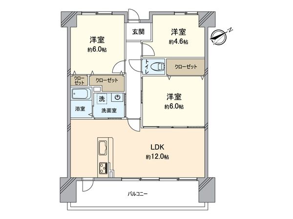 レックスシティアルベール 間取図(平面図) レックスシティアルベール 間取図(平面図)