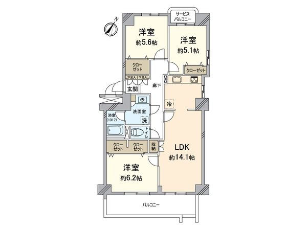 佃第2コーポ 5号棟 間取図(平面図) 佃第2コーポ 5号棟 間取図(平面図)