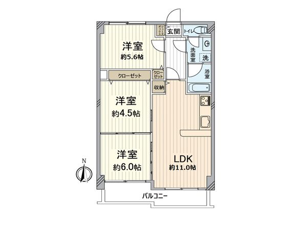 阪神住建リバーサイドヴィラ姫島2 間取図(平面図) 阪神住建リバーサイドヴィラ姫島2 間取図(平面図)