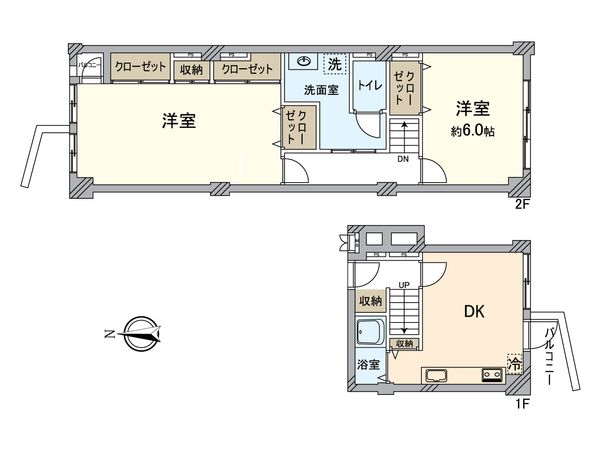 塚本南コーポ 間取図(平面図) 塚本南コーポ 間取図(平面図)