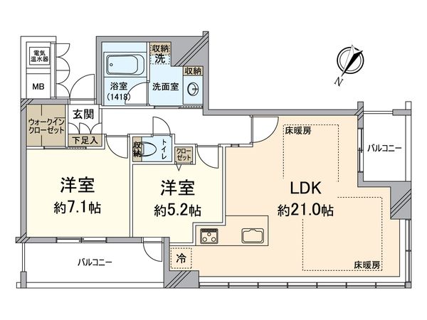 N4.TOWER 間取図(平面図) N4.TOWER 間取図(平面図)