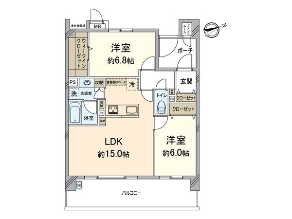 クレアシティ鷺洲公園 間取図(平面図) 間取図(平面図)