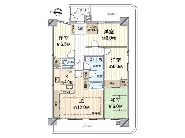 キングマンションアンティオーネ御幣島 ウエストヴェール 間取図(平面図) キングマンションアンティオーネ御幣島 ウエストヴェール 間取図(平面図)