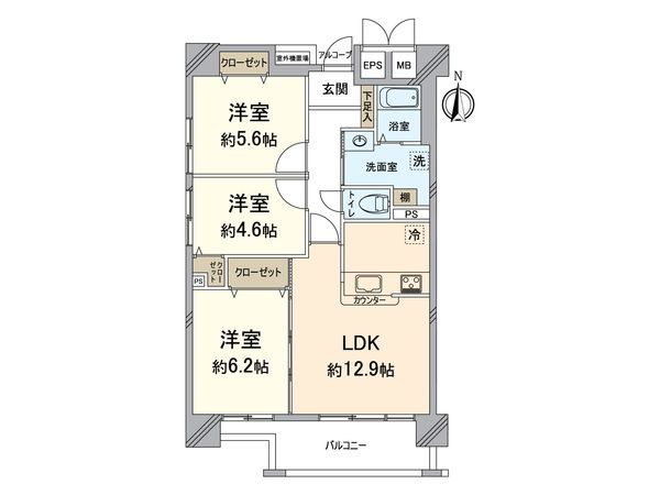 ラグザ大阪レジデンス 間取図(平面図) ラグザ大阪レジデンス 間取図(平面図)