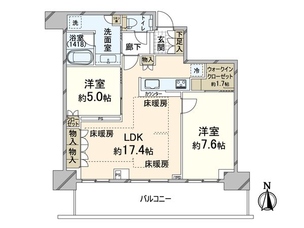 グランドメゾン新梅田タワーTHE CLUB RESIDENCE 間取図(平面図)