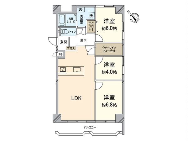ルネ中之島 間取図(平面図) 間取図(平面図)
