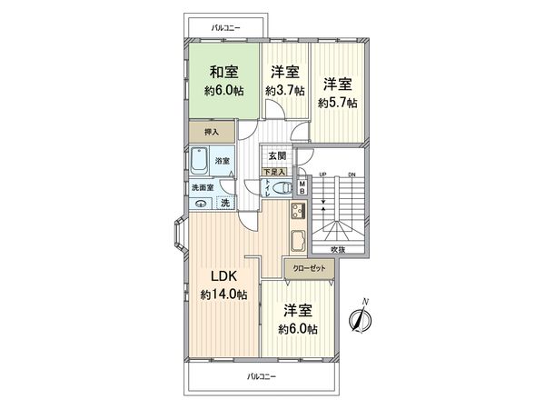 メゾン春日出1番館 間取図(平面図) メゾン春日出1番館 間取図(平面図)