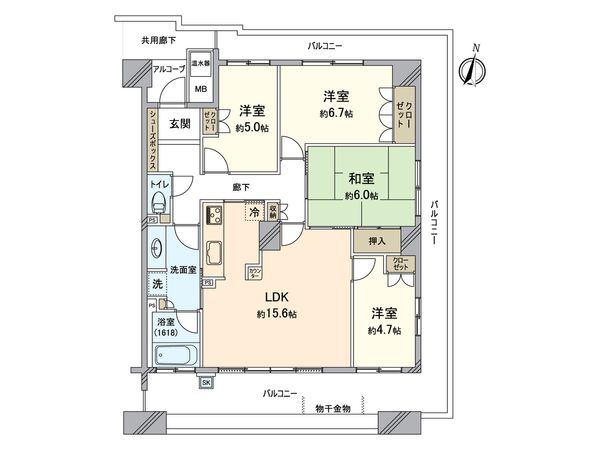 パークホームズ福島エルグレース 間取図(平面図) パークホームズ福島エルグレース 間取図(平面図)