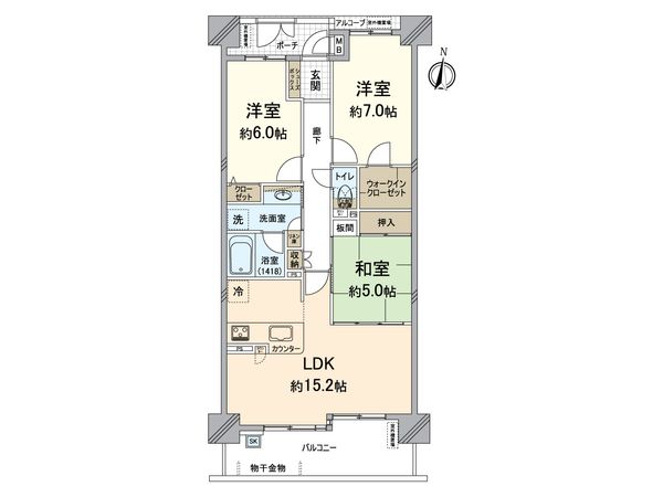 キングマンション福島アーデンコート 間取図(平面図) 間取図(平面図)