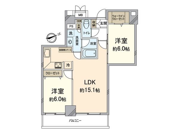 キングマンション堂島川 間取図(平面図) キングマンション堂島川 間取図(平面図)
