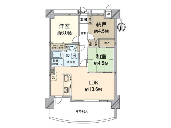 チュリス北梅田 間取図(平面図) チュリス北梅田 間取図(平面図)