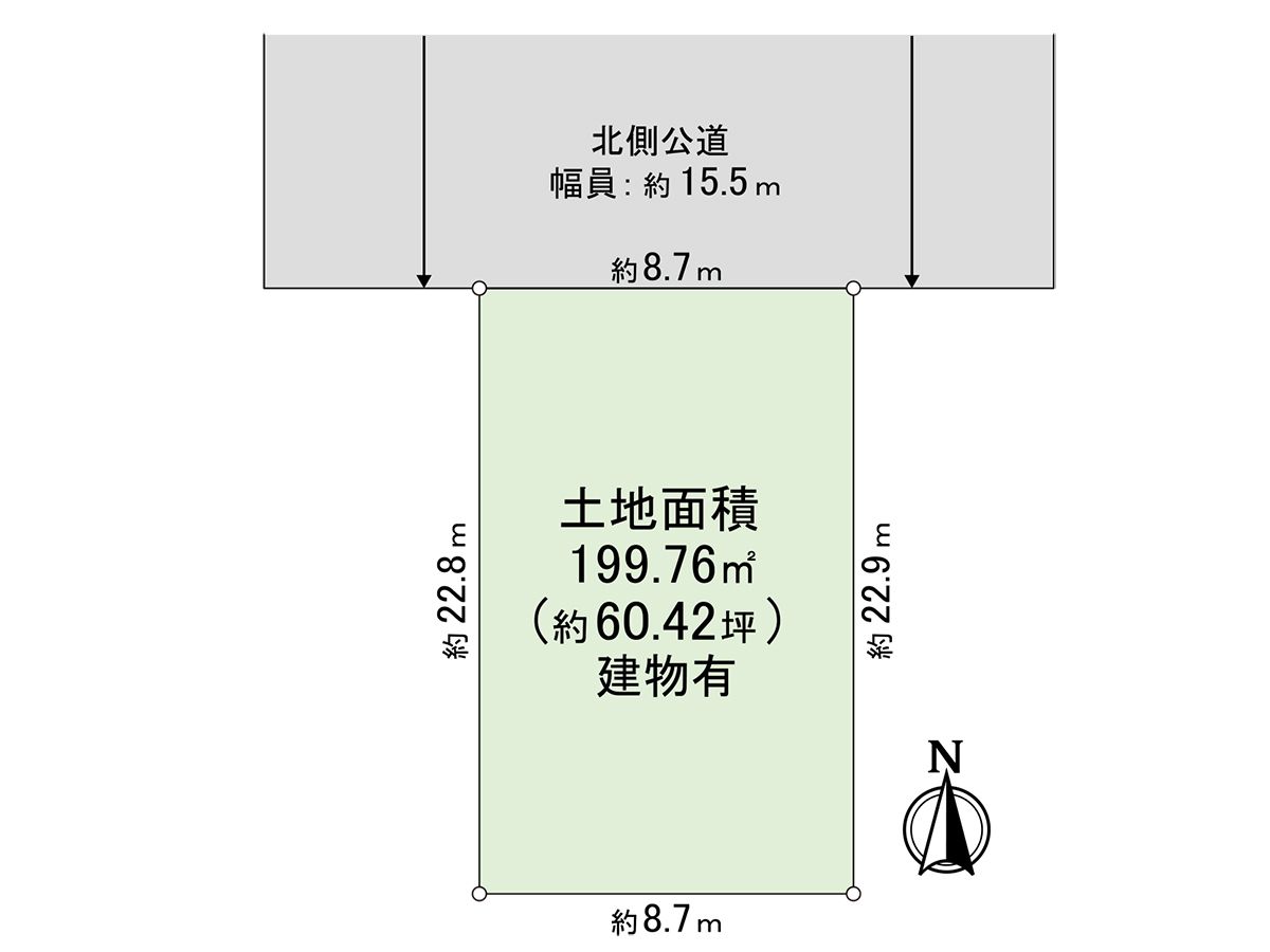 天王寺区真法院町 区画図 区画図