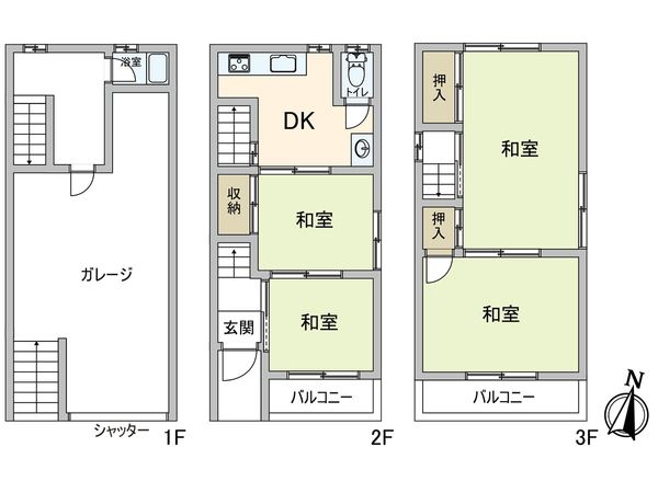 港区田中二丁目 間取図(平面図)