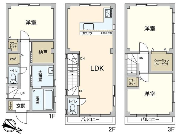 大阪市港区田中1丁目 間取図(平面図) 大阪市港区田中1丁目 間取図(平面図)