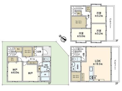 大阪市港区市岡2丁目 間取図(平面図)