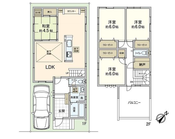 大阪市港区三先1丁目 間取図(平面図) 大阪市港区三先1丁目 間取図(平面図)