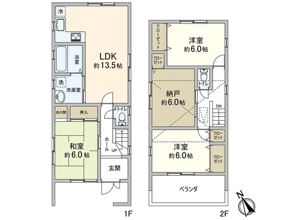 大阪市西区川口4丁目 間取図(平面図)
