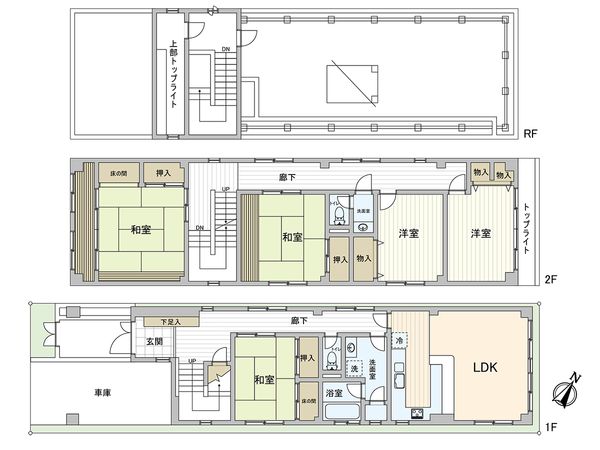 大阪市港区磯路2丁目 間取図(平面図) 大阪市港区磯路2丁目 間取図(平面図)