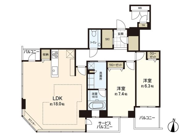 ディーグラフォート大阪N.Y.タワーHIGOBASHI 間取図(平面図) ディーグラフォート大阪N.Y.タワーHIGOBASHI 間取図(平面図)