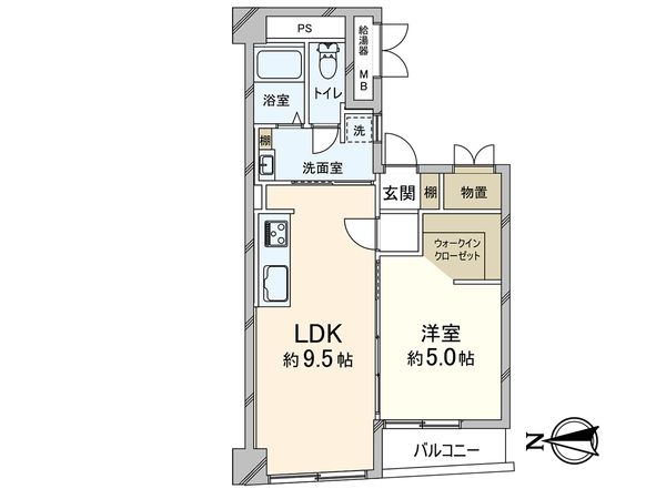 メゾンドール高麗橋 間取図(平面図) 間取図(平面図)