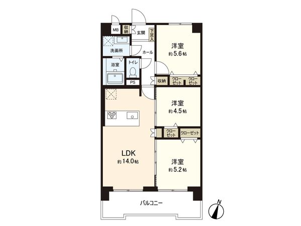 ノバカネイチ阿波座2番館 間取図(平面図) ノバカネイチ阿波座2番館 間取図(平面図)