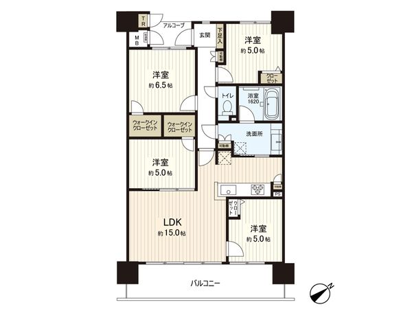 リバーガーデンみなと通り 間取図(平面図)