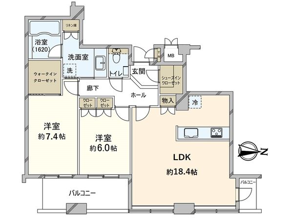 ディーグラフォート大阪N.Y.タワーHIGOBASHI 間取図(平面図)