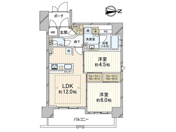 クレアホームズフラン本町橋 間取図(平面図) クレアホームズフラン本町橋 間取図(平面図)