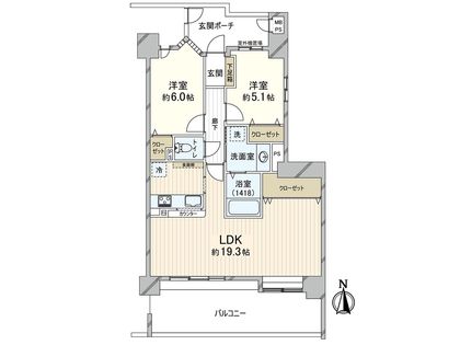 ルイシャトレ本町西 間取図(平面図)