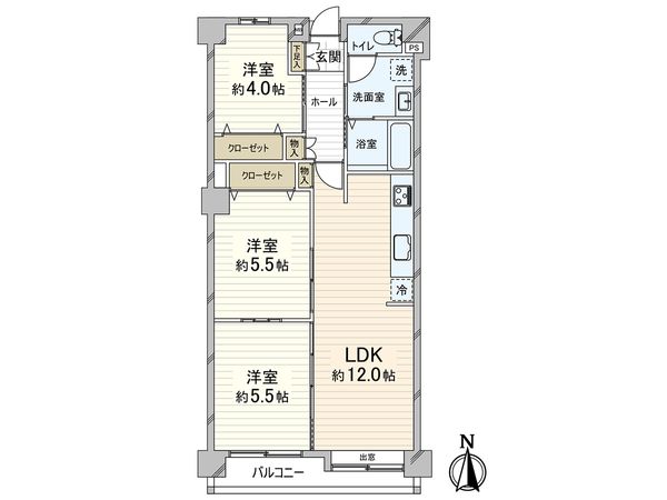 阪神住建グランドヴィラ姫島 間取図(平面図) 間取図(平面図)
