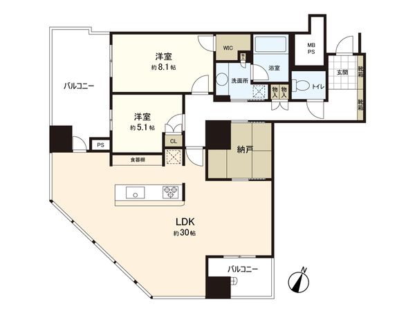 クロスタワー大阪ベイ 間取図(平面図) クロスタワー大阪ベイ 間取図(平面図)