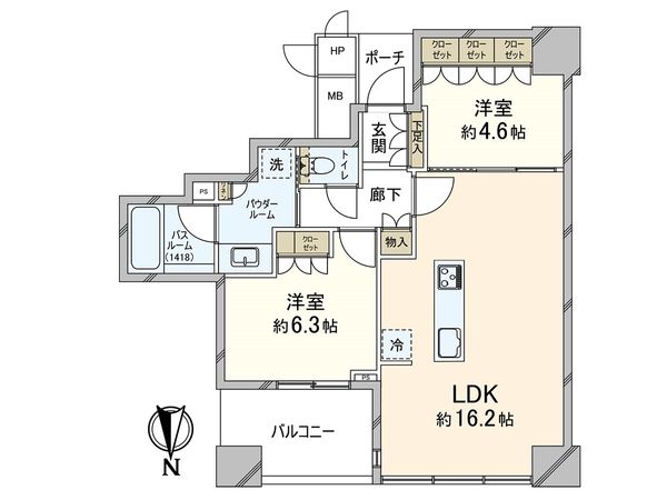 シティタワー大阪天満 間取図(平面図)