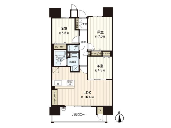 プレミスト新町 間取図(平面図) プレミスト新町 間取図(平面図)