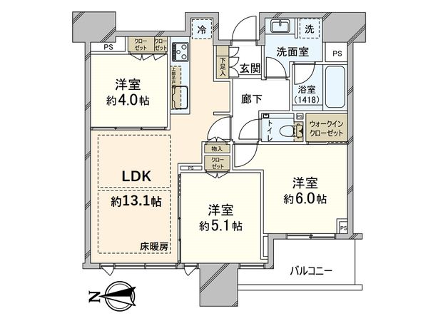 シティタワー大阪本町 間取図(平面図) シティタワー大阪本町 間取図(平面図)