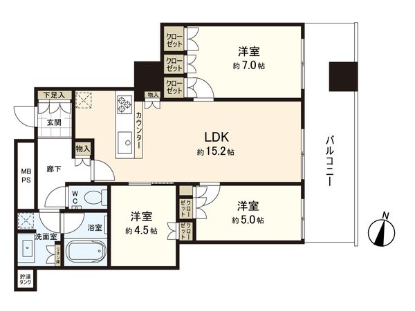 クロスタワー大阪ベイ 間取図(平面図)