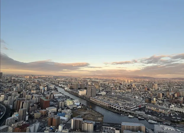 南西向きバルコニーからの眺望です。