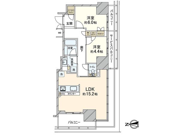 ローレルタワー御堂筋本町 間取図(平面図) ローレルタワー御堂筋本町 間取図(平面図)