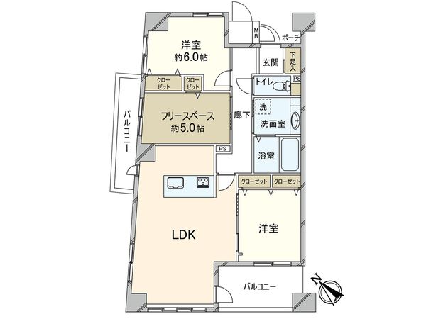 アーバンライフフォルムズ江戸堀 間取図(平面図) 間取図(平面図)