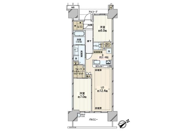 リバーガーデンECOシティアリスの森 間取図(平面図) 間取図(平面図)