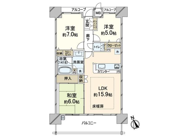 グランスイート伊丹駅前ローレルステージ 間取図