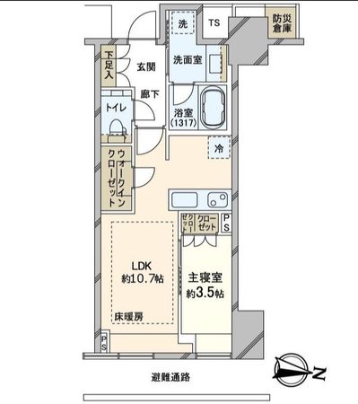 Brillia Tower堂島 間取図