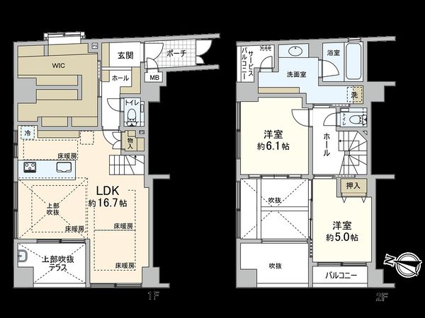 ル・グランデ本町 間取図(平面図) ル・グランデ本町 間取図(平面図)