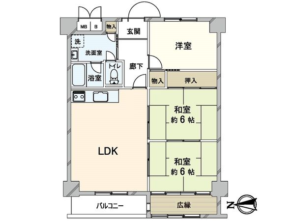 フドウ京町堀ハイツ 間取図(平面図) フドウ京町堀ハイツ 間取図(平面図)